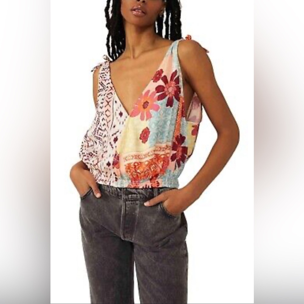 NWOT Free People Tied To You Tank - Picture 1 of 8